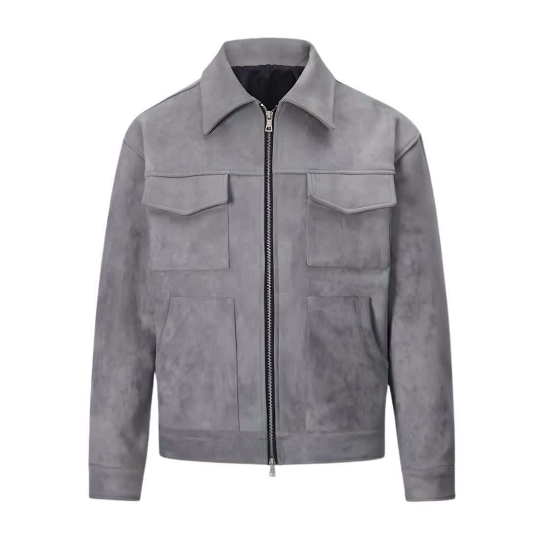 Ashford Suede Jacket Watson Duke Gray S 
