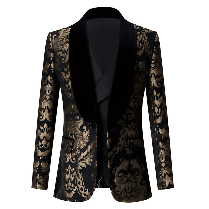 Jermyn Jacquard Blazer Wynston Duke Black XS 