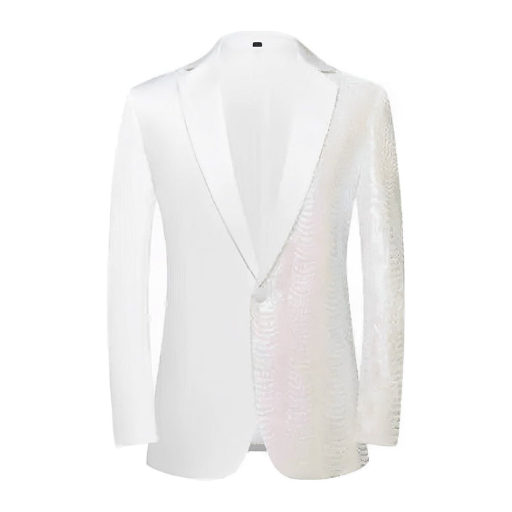 Veron Sequin Blazer Wynston Duke White XS 